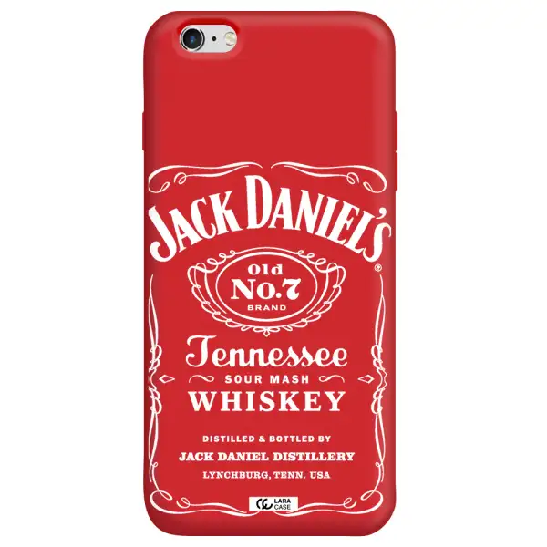 a white background with black dots Apple iPhone 6 plus Silicone Imperial Red Case