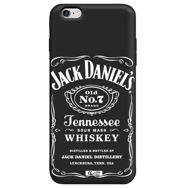 a white background with black dots Apple iPhone 6 s plus Silicone black Case