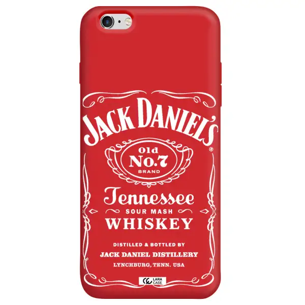 a white background with black dots Apple iPhone 6S Silicone Imperial Red Case