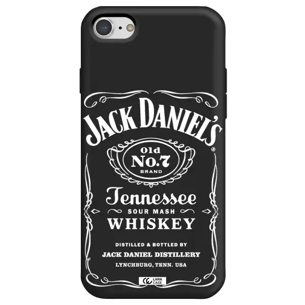 a white background with black dots Apple iPhone 7 Silicone black Case