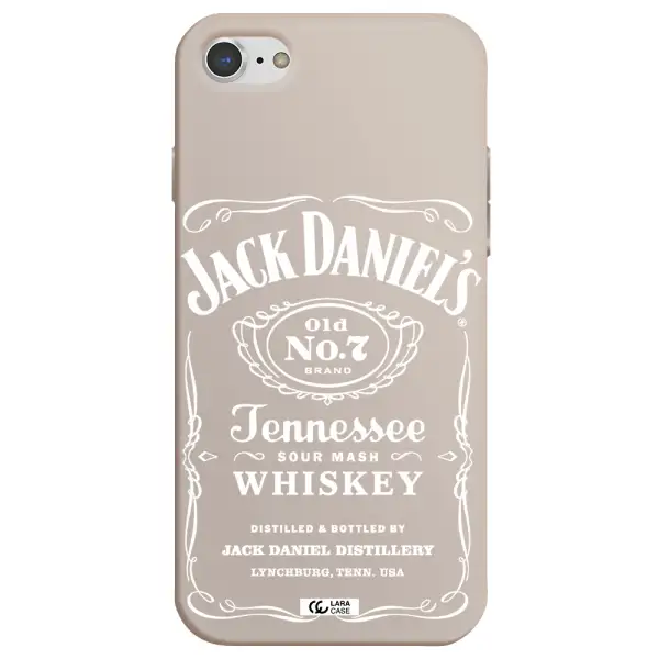 a white background with black dots Apple iPhone 8 Silicone Stone Case