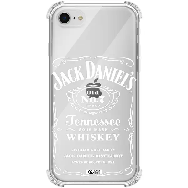 a white background with black dots Apple iPhone se 2020 Clear PC Case