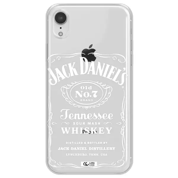 a white background with black dots Apple iPhone XR Clear TPU Case