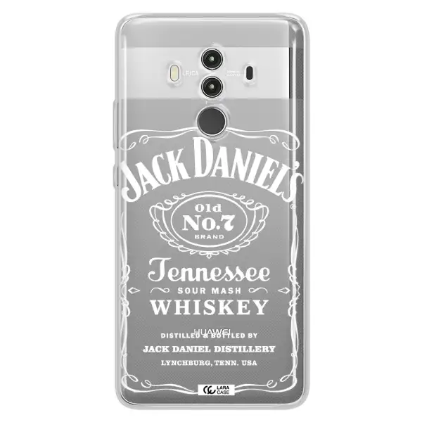 a white background with black dots Huawei Mate 10 Clear TPU Case