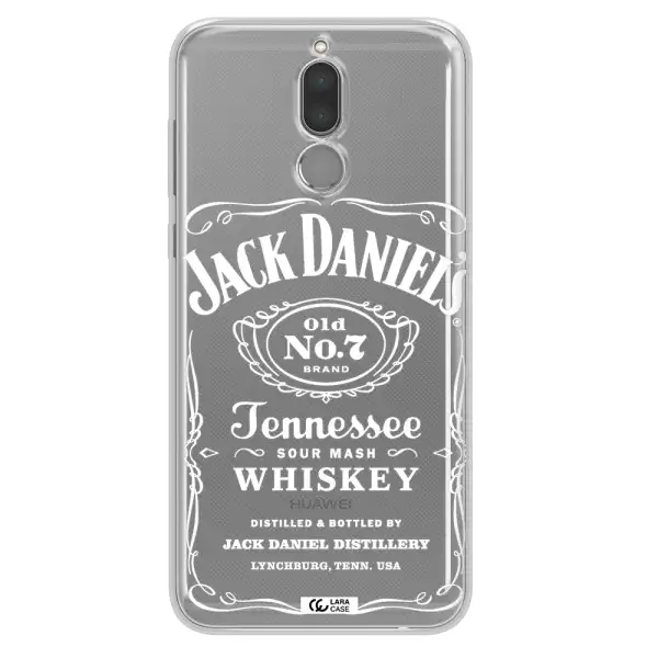 a white background with black dots Huawei Mate 10 Lite Clear TPU Case