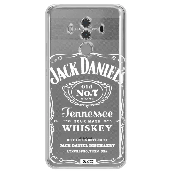 a white background with black dots Huawei Mate 10 Pro Clear TPU Case