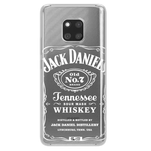 a white background with black dots Huawei Mate 20 Pro Clear TPU Case