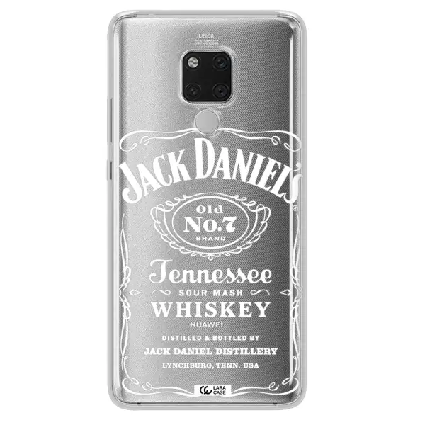 a white background with black dots Huawei Mate 20X Clear TPU Case