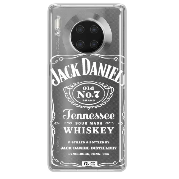 a white background with black dots Huawei Mate 30 Pro Clear TPU Case