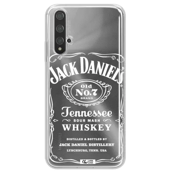 a white background with black dots Huawei Nova 5t Clear TPU Case