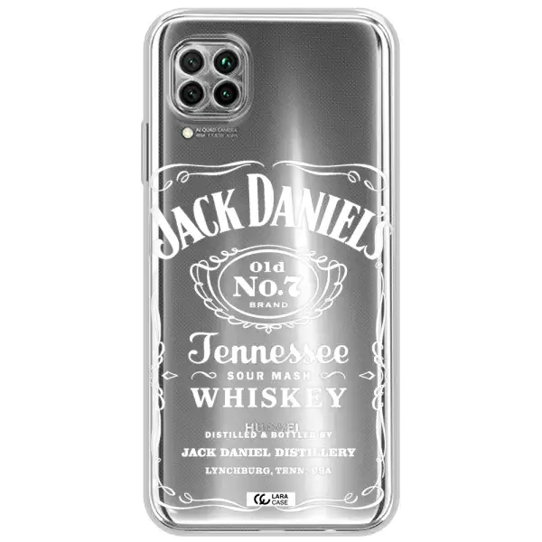 A White Background With Black Dots Huawei Nova 7I Clear Tpu Case