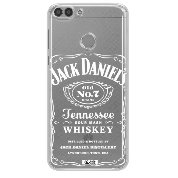 a white background with black dots Huawei P Smart 2017 Clear TPU Case