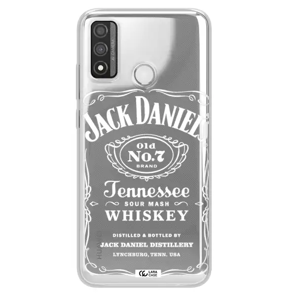 a white background with black dots Huawei P Smart 2020 Clear TPU Case