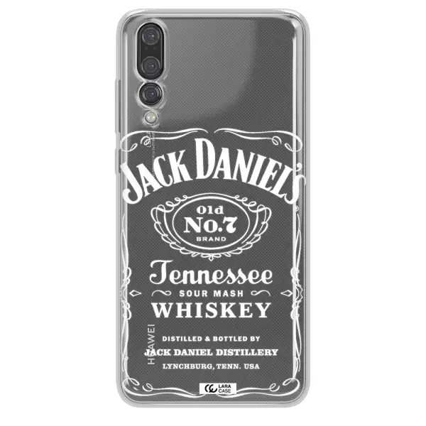 a white background with black dots Huawei P20 Pro Clear TPU Case