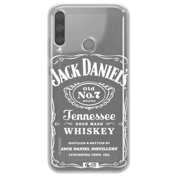 a white background with black dots Huawei P40 Lite E Clear TPU Case