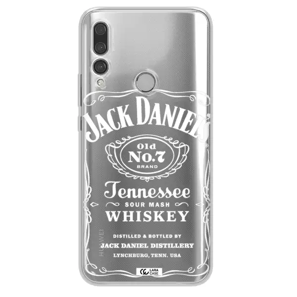 a white background with black dots Huawei Y9 Prime 2019 Clear TPU Case