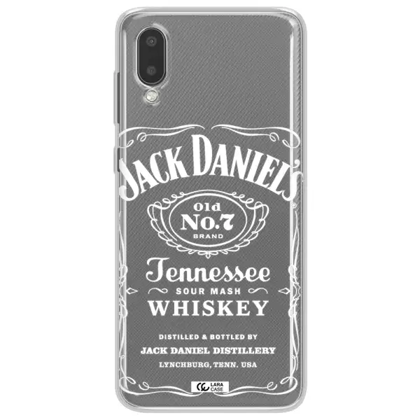 a white background with black dots Samsung A02 Clear TPU Case