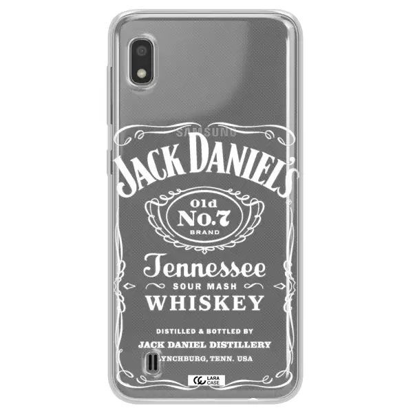 a white background with black dots Samsung A10 Clear TPU Case