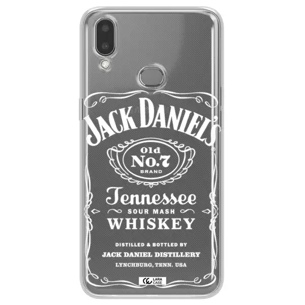 a white background with black dots Samsung A10S Clear TPU Case