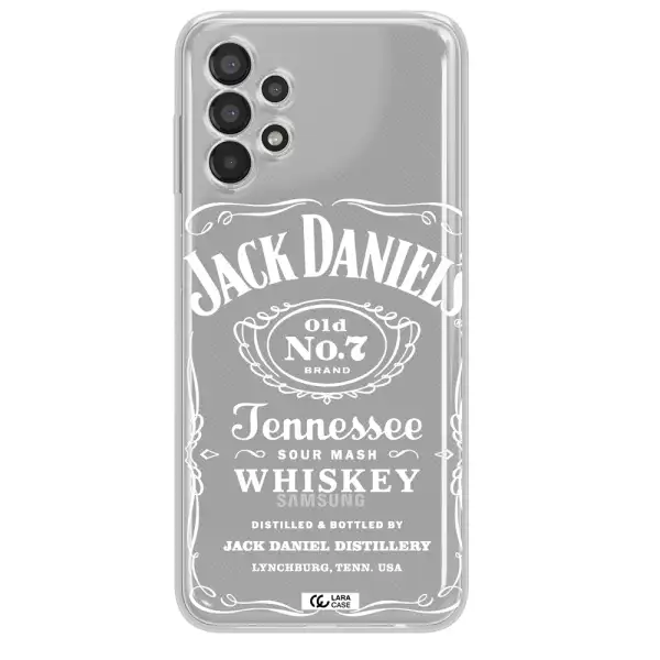 a white background with black dots Samsung A13 Clear TPU Case