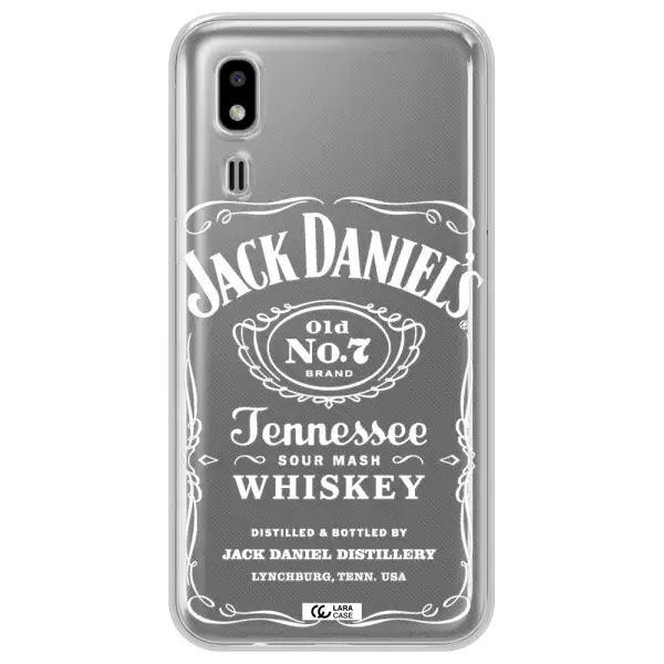 a white background with black dots Samsung A2 Core Clear TPU Case