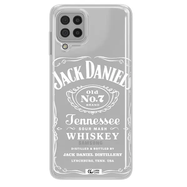 a white background with black dots Samsung A22 4g Clear TPU Case