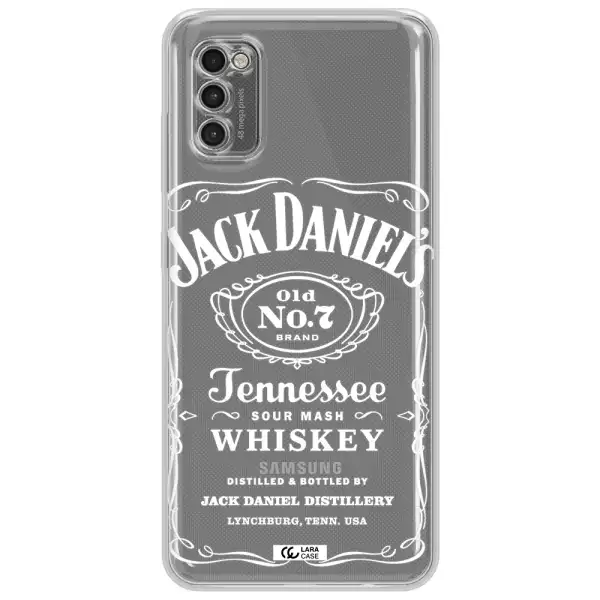 A White Background With Black Dots Samsung A41 Clear Tpu Case