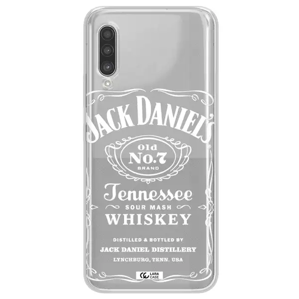 a white background with black dots Samsung A90 Clear TPU Case