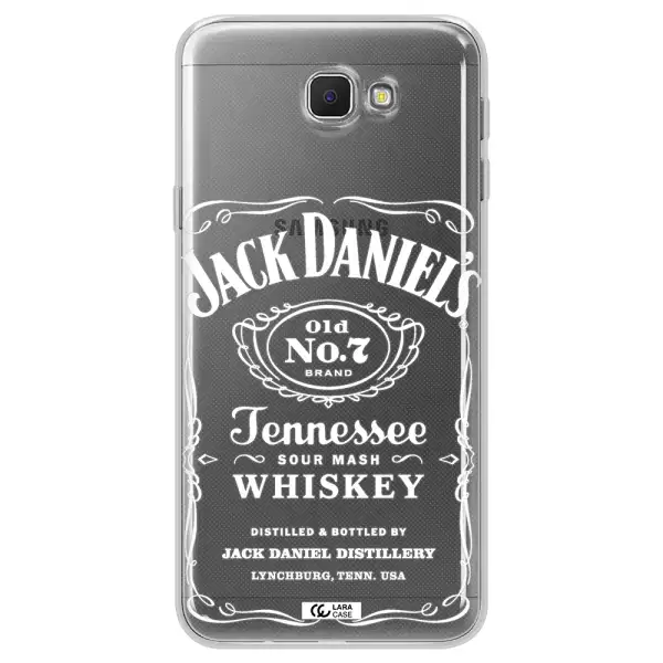 a white background with black dots Samsung J5 Prime Clear TPU Case