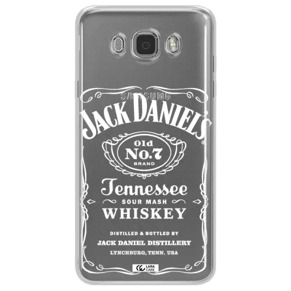 a white background with black dots Samsung J7 2016 Clear TPU Case