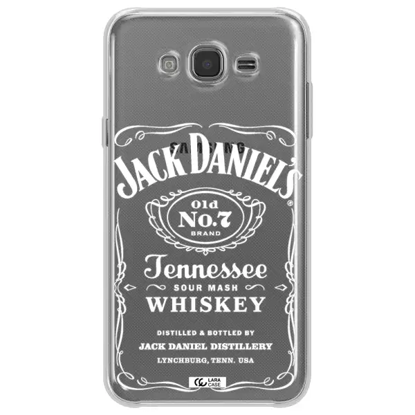 a white background with black dots Samsung J7 Clear TPU Case