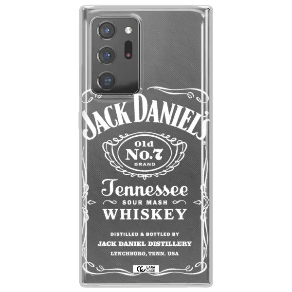 a white background with black dots Samsung Note 20 Ultra Clear TPU Case