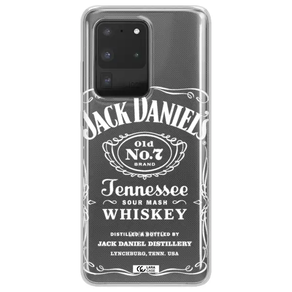 a white background with black dots Samsung S20 Ultra Clear TPU Case