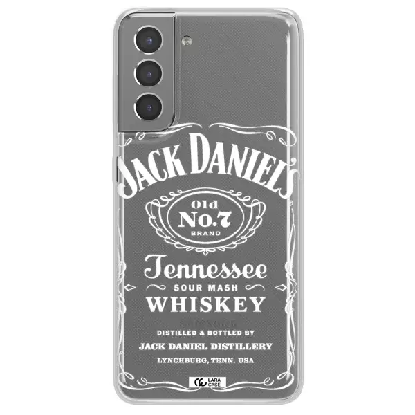 a white background with black dots Samsung S21 Plus Clear TPU Case