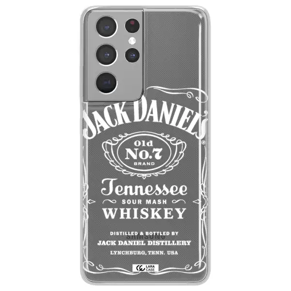 a white background with black dots Samsung S21 Ultra Clear TPU Case