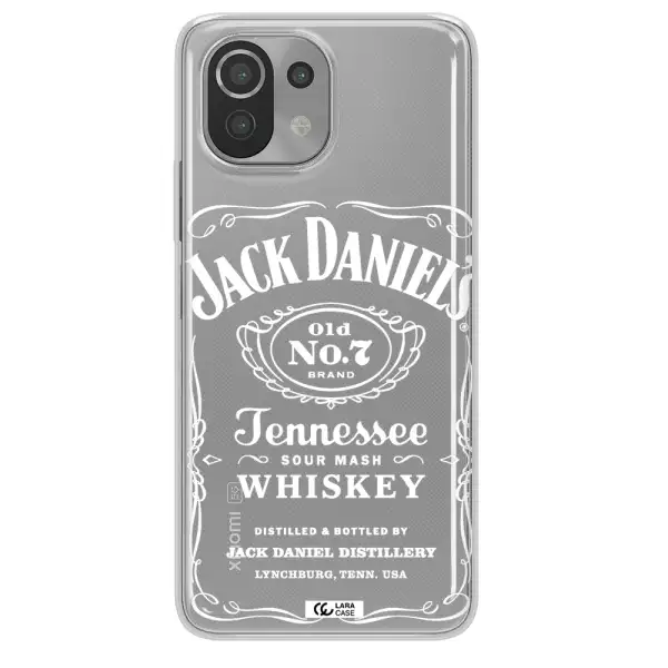 a white background with black dots Xiaomi Mi 11 Lite Clear TPU Case