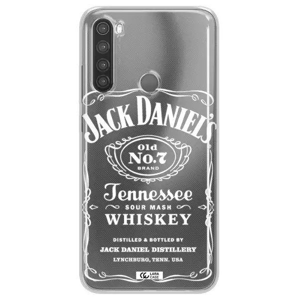 a white background with black dots Xiaomi Note 8 Clear TPU Case