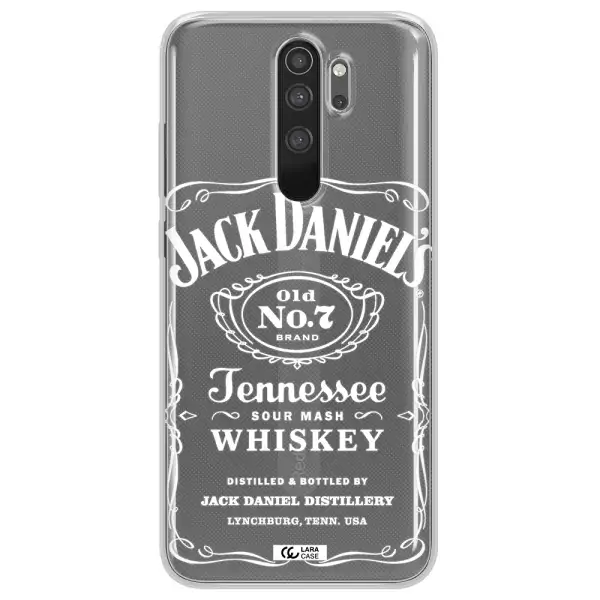 a white background with black dots Xiaomi Note 8 Pro Clear TPU Case