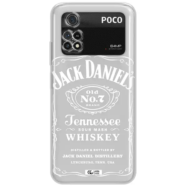 A White Background With Black Dots Xiaomi Poco M4 Pro 4G Clear Tpu Case