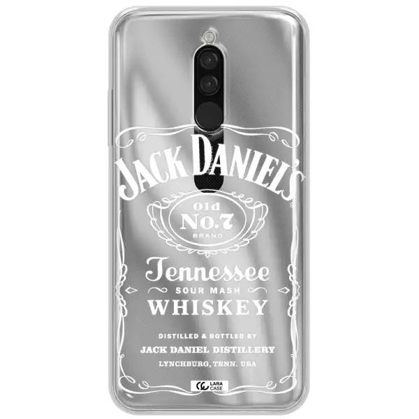 A White Background With Black Dots Xiaomi Redmi 8 Clear Tpu Case