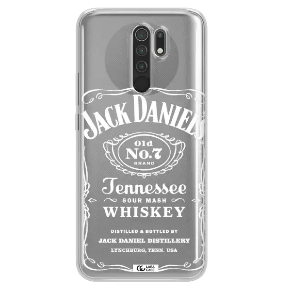 a white background with black dots Xiaomi Redmi 9 Clear TPU Case