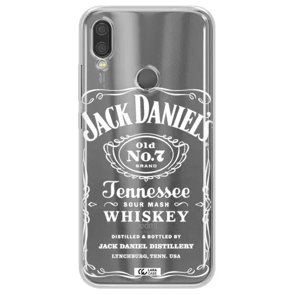 a white background with black dots Xiaomi Redmi Note 7 Clear TPU Case