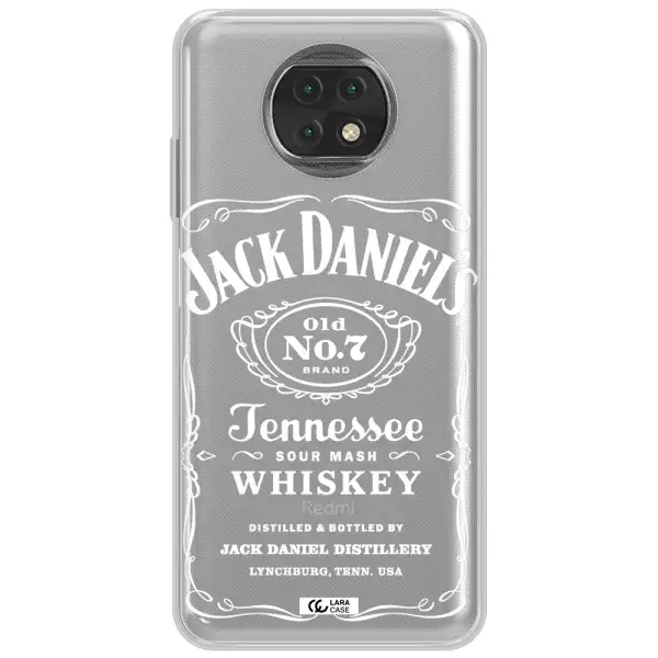 A White Background With Black Dots Xiaomi Redmi Note 9T Clear Tpu Case