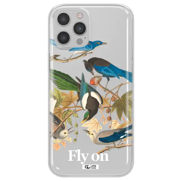 a group of birds on a branch Apple iPhone 12 pro max Clear TPU Case