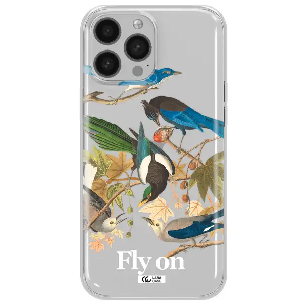 a group of birds on a branch Apple iPhone 13 Pro Clear TPU Case