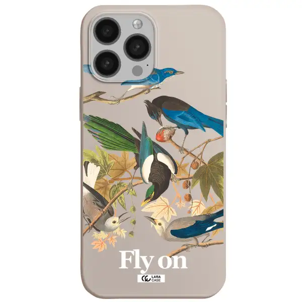 a group of birds on a branch Apple iPhone 13 Pro Silicone Stone Case