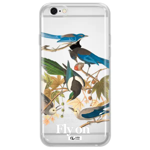 a group of birds on a branch Apple iPhone 6 plus Clear TPU Case
