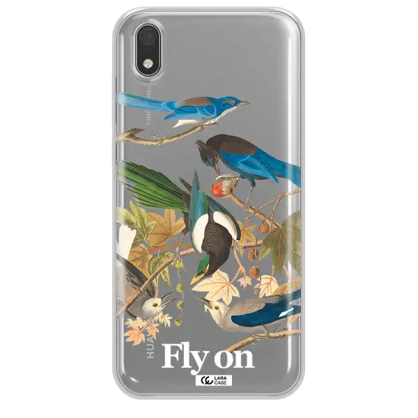 a group of birds on a branch Huawei Honor 8S Clear TPU Case