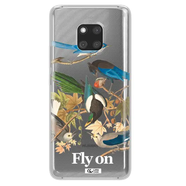 a group of birds on a branch Huawei Mate 20 Pro Clear TPU Case