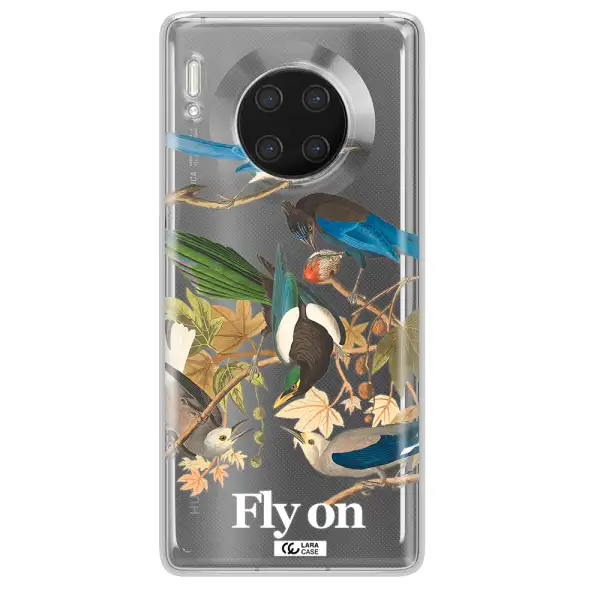 a group of birds on a branch Huawei Mate 30 Pro Clear TPU Case